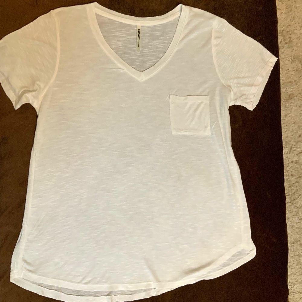 Tresics White L Short Sleeve T Soft Cottagecore Coastal Dainty Coquette Cowgirl